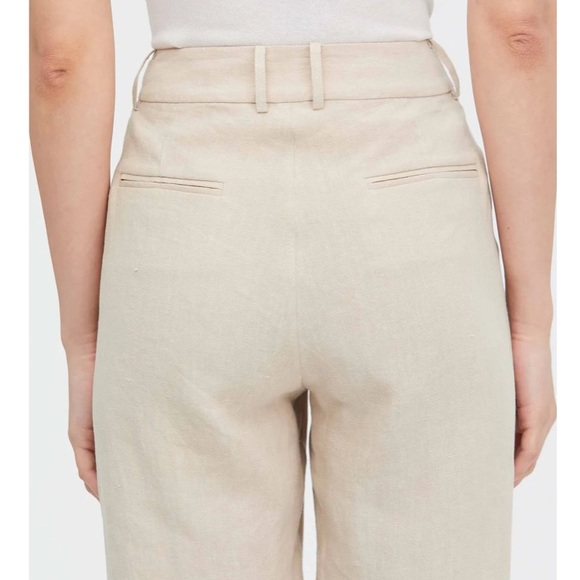 Linen pants in light coffee - Picture 6 of 9